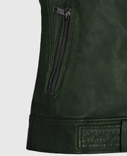 Victoria Justice Spanish Green Leather Jacket
