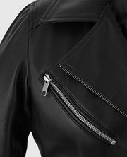 Adele Exarchopoulos Black Leather Jacket