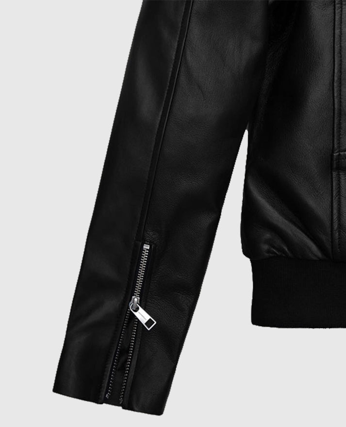 Jennifer Aniston Black Biker Leather Jacket