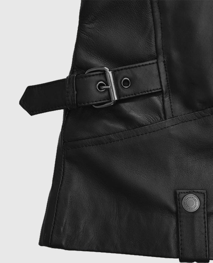 Kate Hudson Black Quilted Leather Jacket