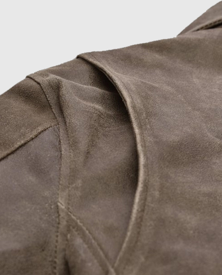 Furious 7 Michelle Rodriguez Suede Leather Jacket