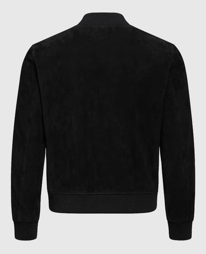 David Beckham Black Suede Leather Jacket
