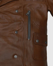 James Franco Brown Leather Jacket