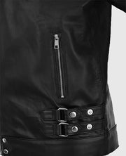 LeBron James Black Biker Leather Jacket