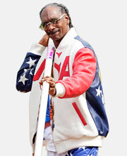 U.S. Olympic 2024 Snoop Dogg Leather Jacket