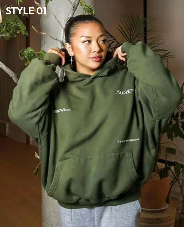 Alchemai Green Pullover Hoodie