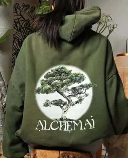 Alchemai  Pullover Green Hoodie