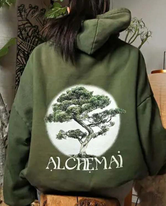 Alchemai  Pullover Green Hoodie
