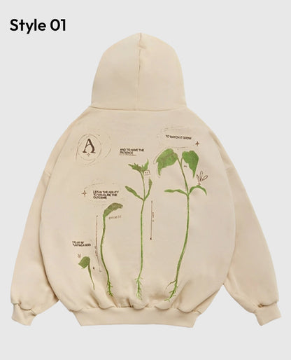 Alchemai Tree Of Life Cream  Pullover Hoodie