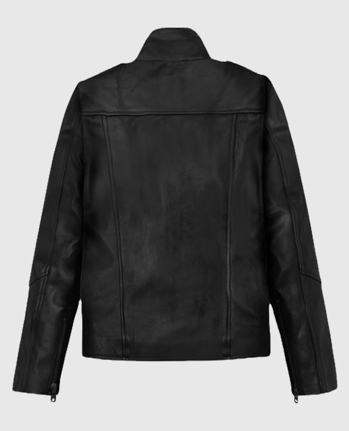 Alicia Vikander Tomb Raider Black Leather Jacket