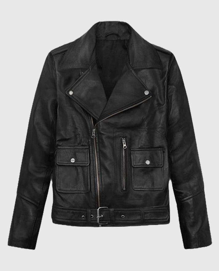 Alicia Vikander Tomb Raider Leather BlackJacket