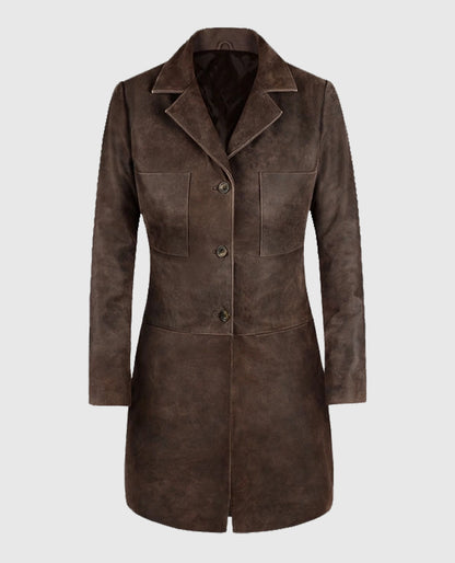 Annabelle Wallis The Mummy Trench Long Coat