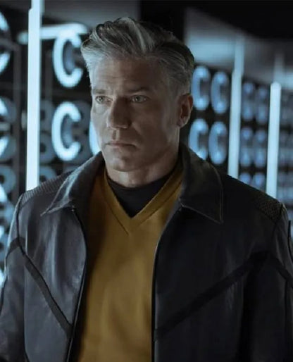 Anson Mount Star Trek Strange New Worlds Leather Jacket