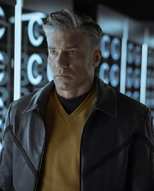 Anson Mount Star Trek Strange New Worlds Leather Jacket