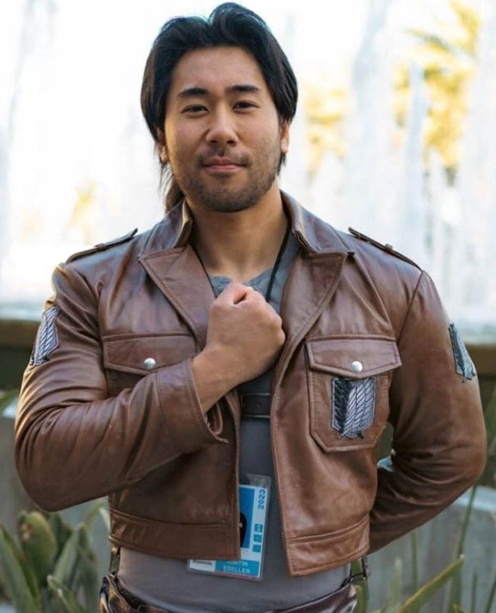 Attack on Titan Scouting Legion Leather Brown Jacket