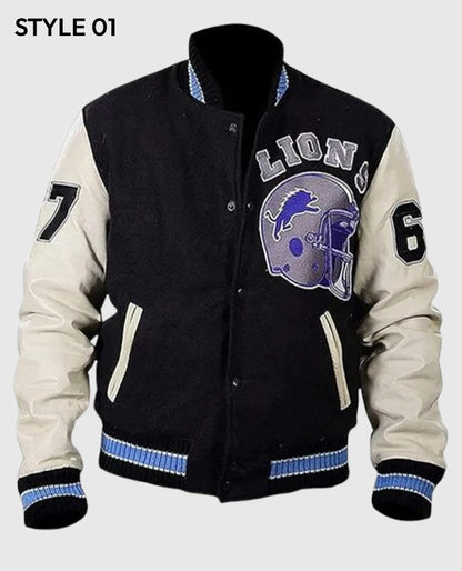 Axel Foley Detroit Lions Varsity Jacket