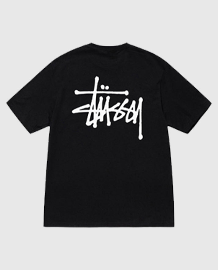 Black Basic Stussy Tee