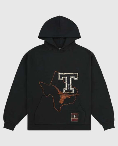Black Travis Scott University Of Texas Hoodie