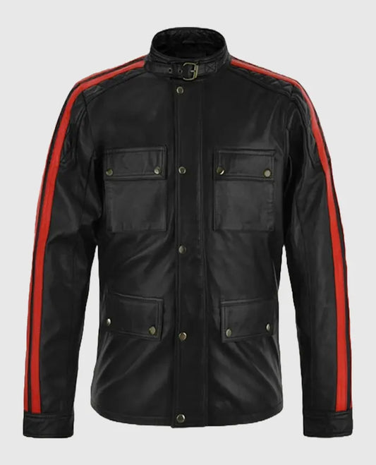 Black Vin Diesel Fast & Furious 8 Leather Jacket