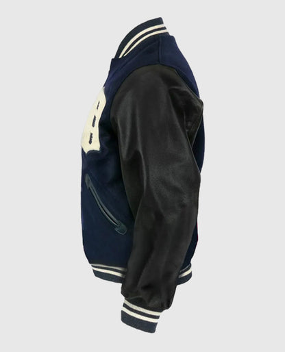 Black and Blue Detroit Tigers 1955 Varsity Jacket