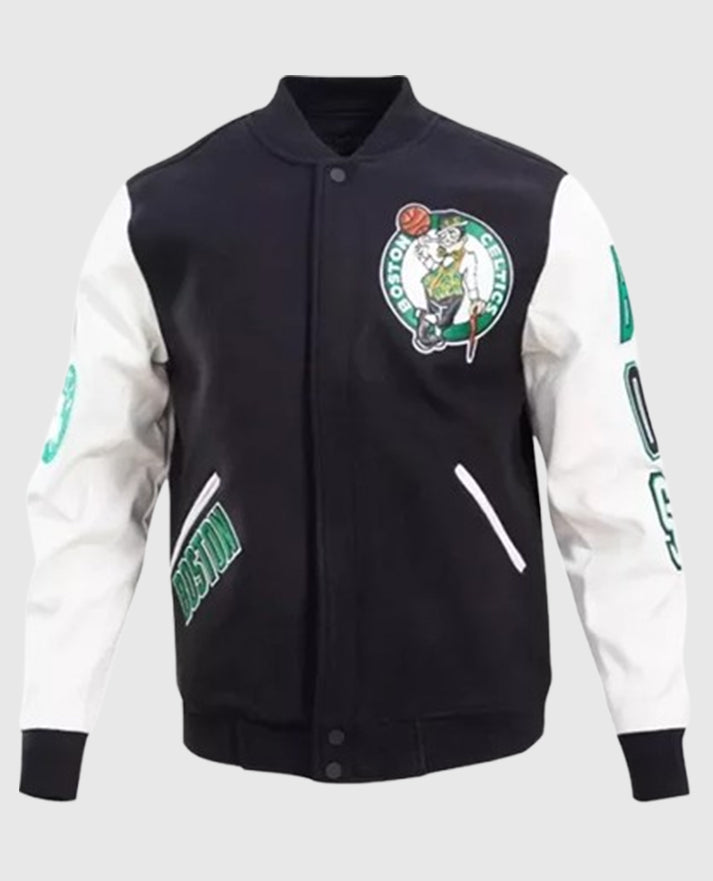 Boston Celtics Full-Snap Varsity Jacket