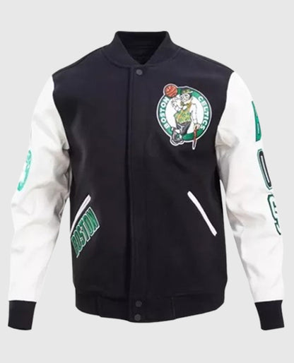 Boston Celtics Full-Snap Varsity Jacket