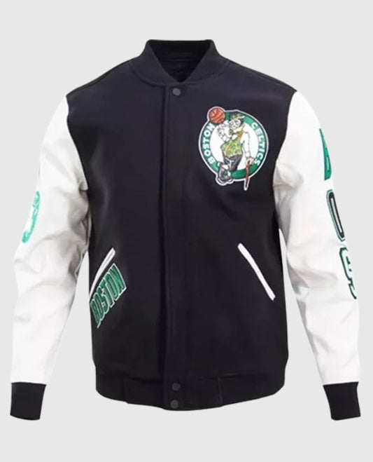 Boston Celtics Full-Snap Varsity Jacket