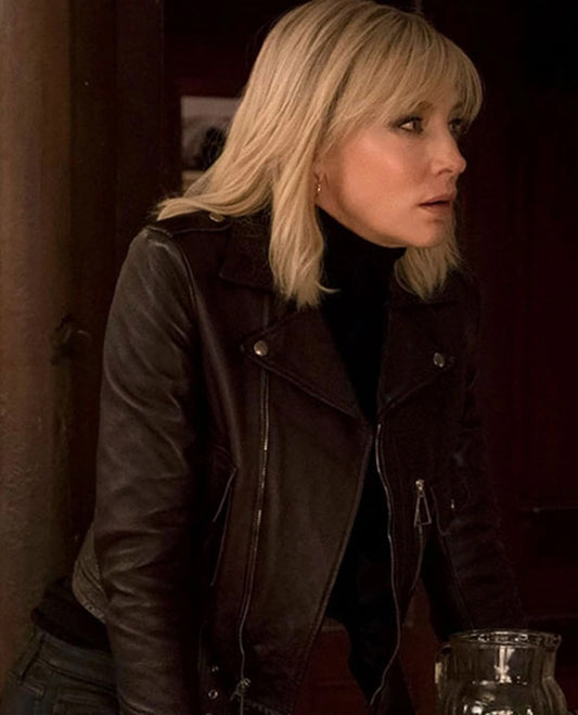 Cate Blanchett Black Leather Jacket
