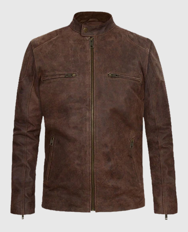 Chris Evans Captain America Civil War Brown Leather Jacket