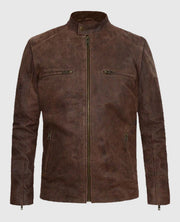 Chris Evans Captain America Civil War Brown Leather Jacket