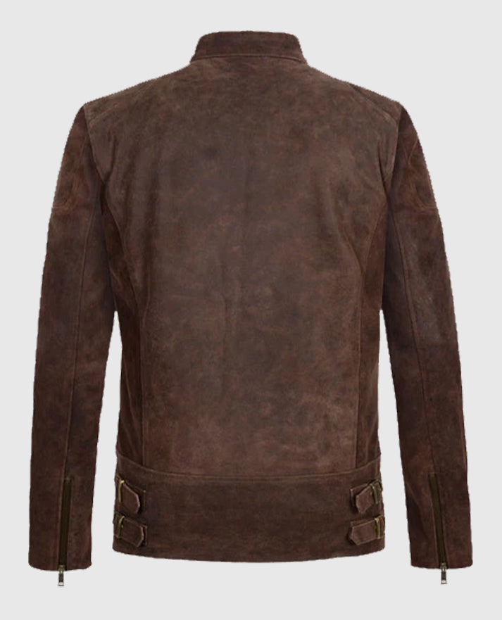 Chris Evans Captain America Civil War Leather Brown Jacket