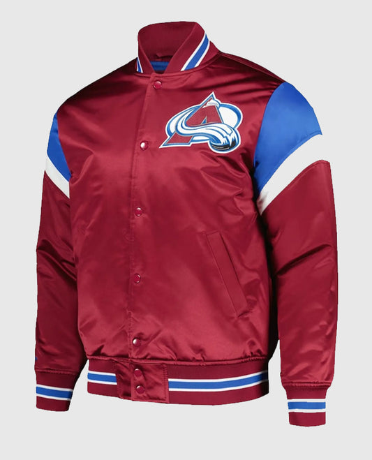 Colorado Avalanche Full-Snap Varsity Jacket