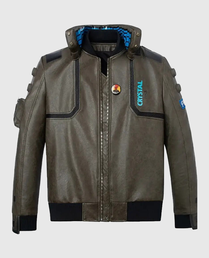 Cyberpunk-2077 Beige Bomber Samurai Jacket