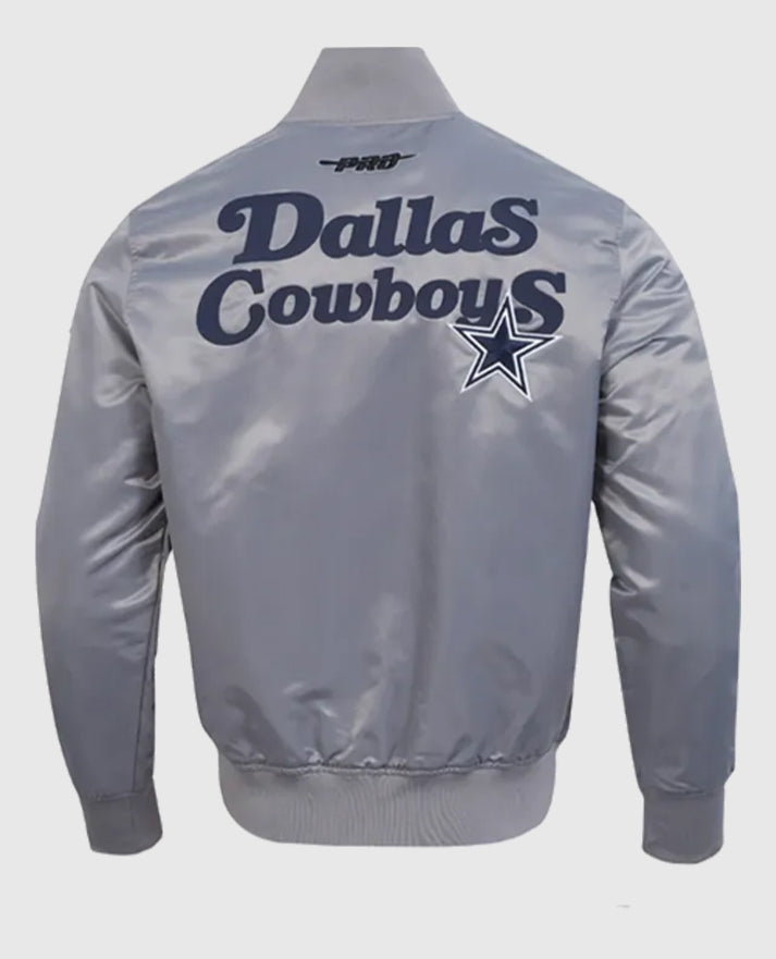 Dallas Cowboys Souvenir Satin Grey Jacket