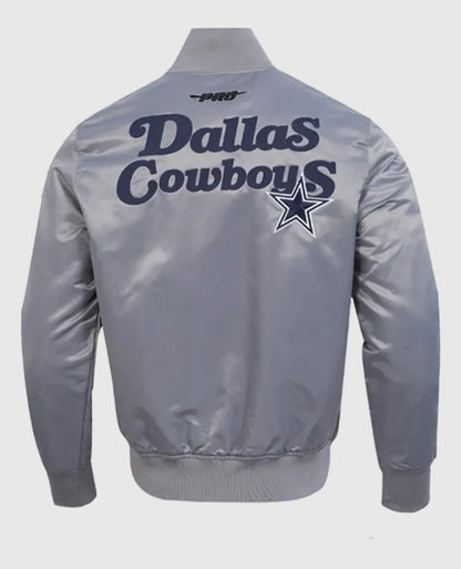Dallas Cowboys Souvenir Satin Grey Jacket