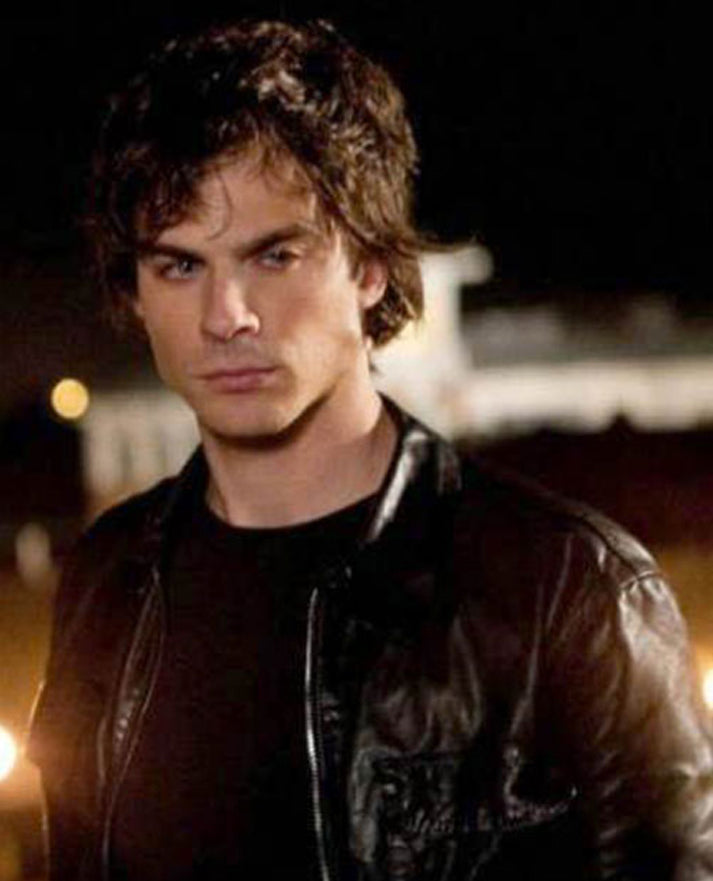 Damon Salvatore Leather Jacket