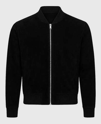 David Beckham Black Zip up Leather Jacket