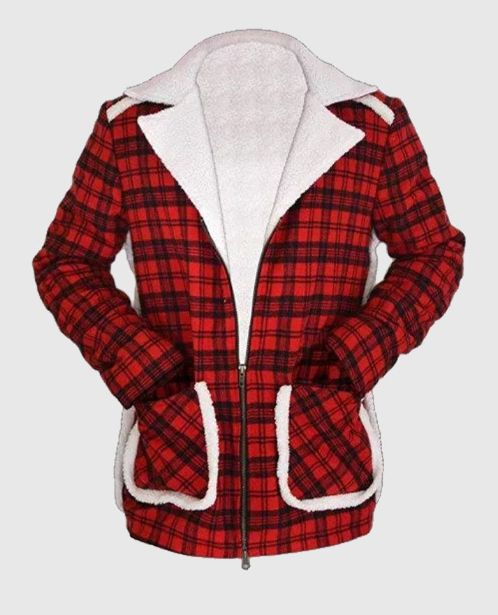 Deadpool Ryan Reynolds Red Shearling Jacket