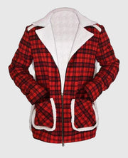 Deadpool Ryan Reynolds Red Shearling Jacket