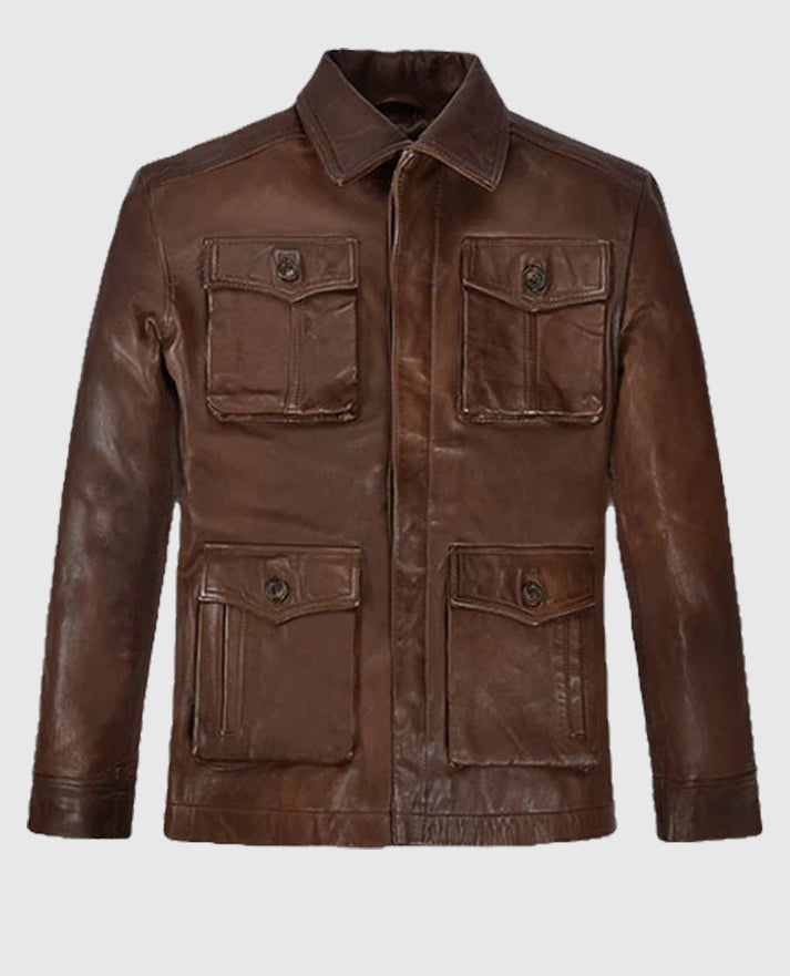 Dean Winchester Supernatural S07 Brown Leather Jacket