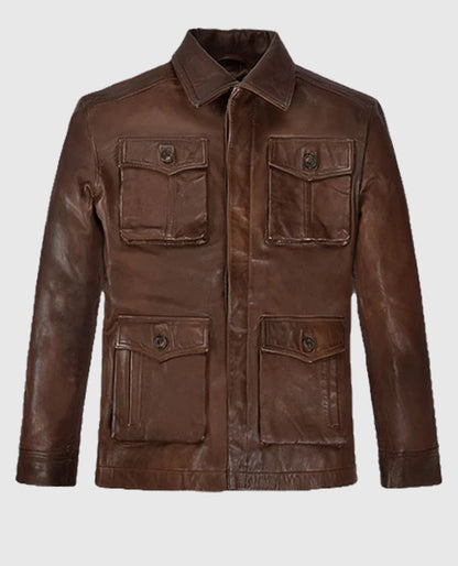 Dean Winchester Supernatural S07 Brown Leather Jacket