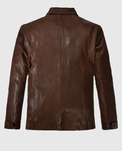 Dean Winchester Supernatural S07 Leather Brown Jacket