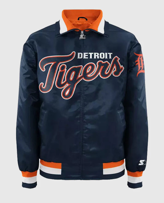 Detroit Tigers Blue Varsity Jacket