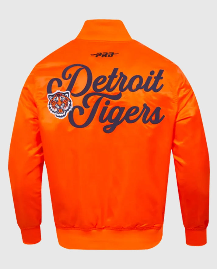 Detroit Tigers Souvenir Satin Orange Jacket