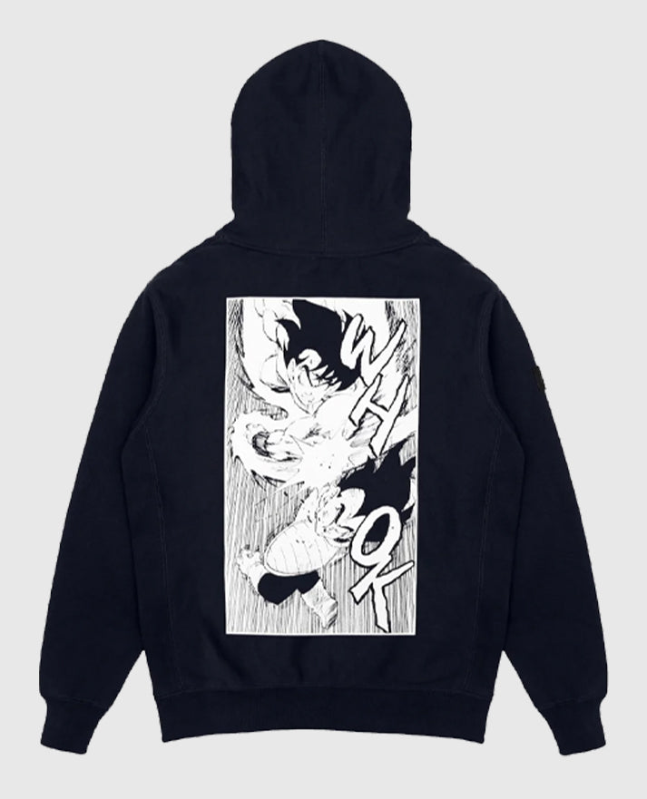 Dragon Ball Saiyan Arc Goku vs Vegeta Black Pullover Hoodie
