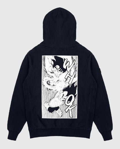 Dragon Ball Saiyan Arc Goku vs Vegeta Black Pullover Hoodie