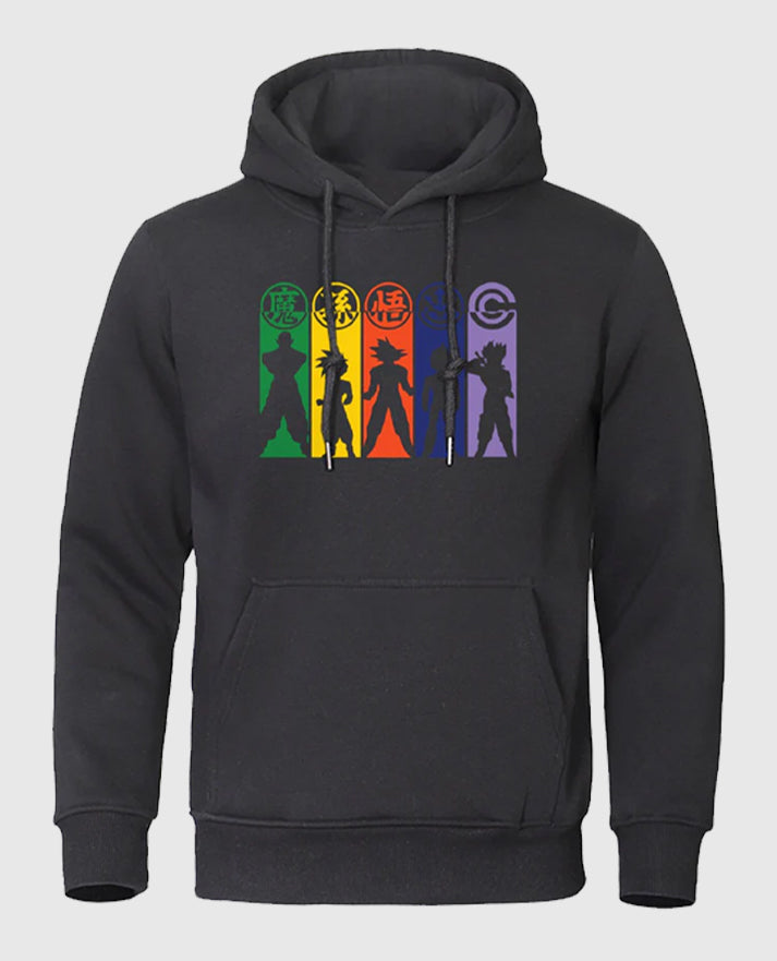 Dragon Ball Z Amazing Characters Black Hoodies