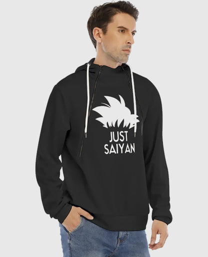 Dragon Ball Z Just Saiyan Black Hoodie