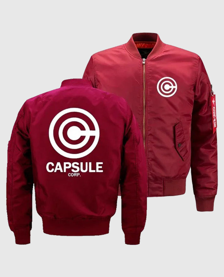 Dragon Ball Z Trunks Capsule Corp Black Bomber Jacket