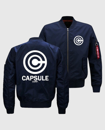 Dragon Ball Z Trunks Capsule Corp Blue  Bomber Jacket